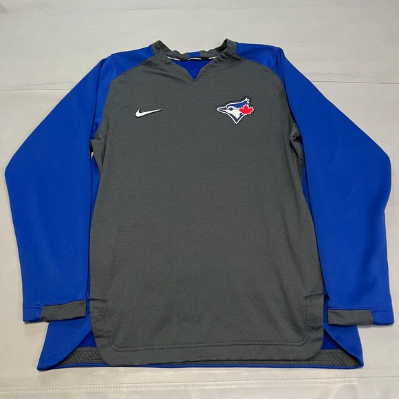Nike Toronto Blue Jays MLB Baseball Dri-FIT Pullover Sweater Dugout Men-L-3444 - Picture 1 of 9